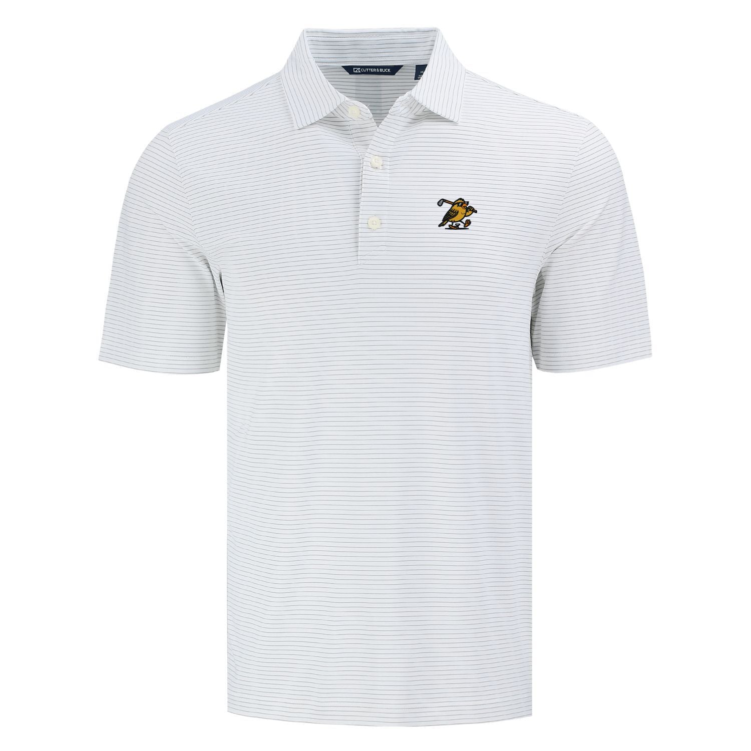 Yella Bird Golf + Cutter & Buck - Forge Fine Line Stripe Polo