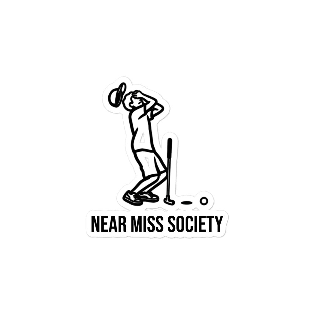 Near Miss golf vinyl sticker (available in 3 sizes)