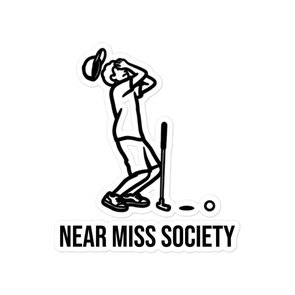Near Miss golf vinyl sticker (available in 3 sizes)