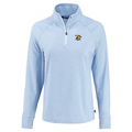 Women's Cutter & Buck soft knit golf quarter-zip with Yella Bird logo, Atlas